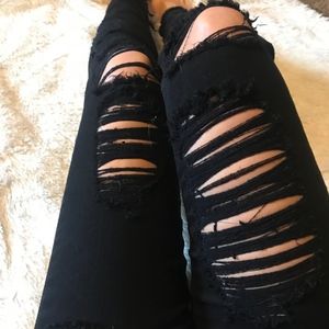Ripped Black Skinny Jeans